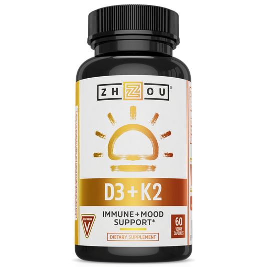 ZHOU Nutrition K2 + D3 60 vegcaps
