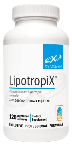 XYMOGEN LipotropiX -  Lipid Metabolism + Liver Support - Dandelion + Celandine to Support Bile Flow, Guggul Extract + Inositol Hexanicotinate Maintain Already Healthy Blood Lipid Levels (120 Capsules)