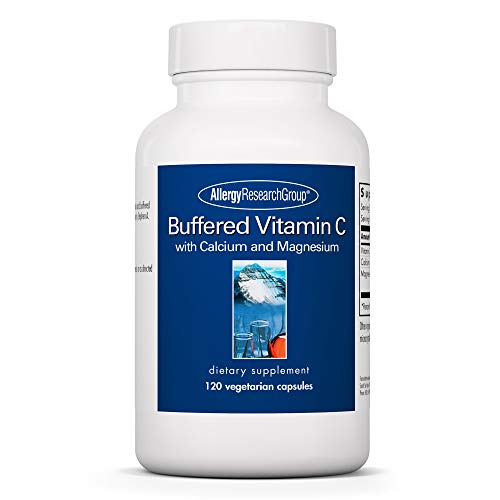 Allergy Research Group - Buffered Vitamin C - Antioxidant, Immune Support, Calcium/Mag - 120 Vegetarian Capsules