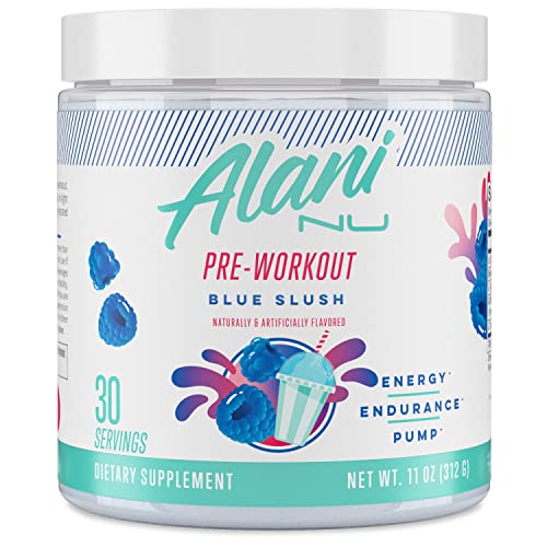 Alani Nu Pre Workout Blue Slush, 30 Servings