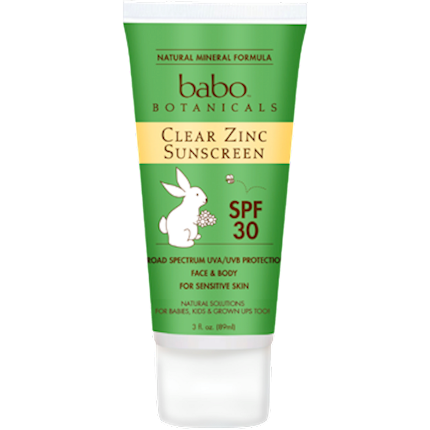 Babo Botanicals Clear Zinc Sun Lotion 3 oz