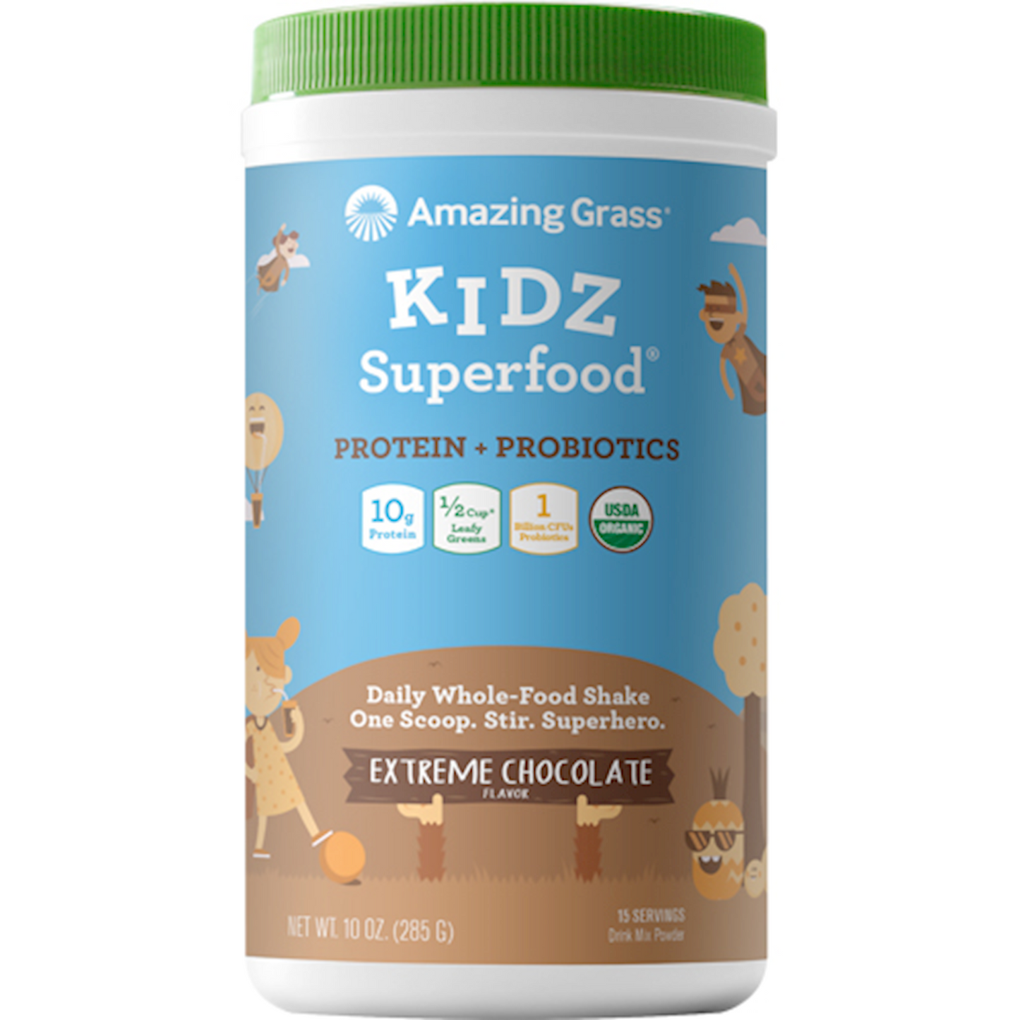 Amazing Grass Kidz Protein Probiotics Choc 15 servings