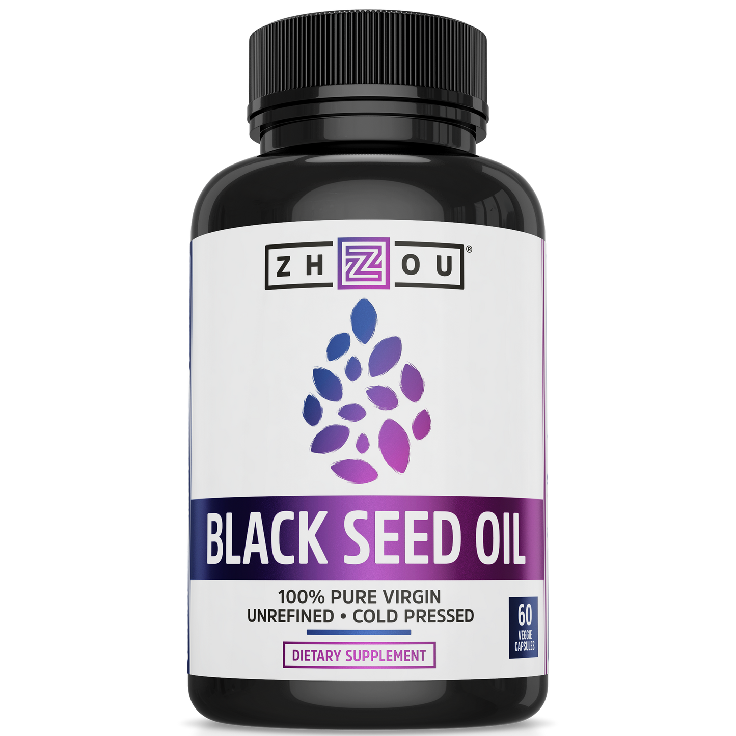 ZHOU Nutrition Black Seed Oil 1300mg 60 vegcaps