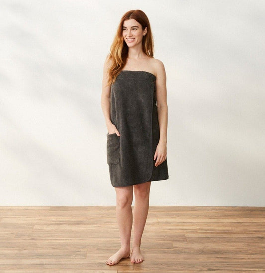 Air Weight Bath Wrap Hair + Bath Wraps Coyuchi XS/S Shadow