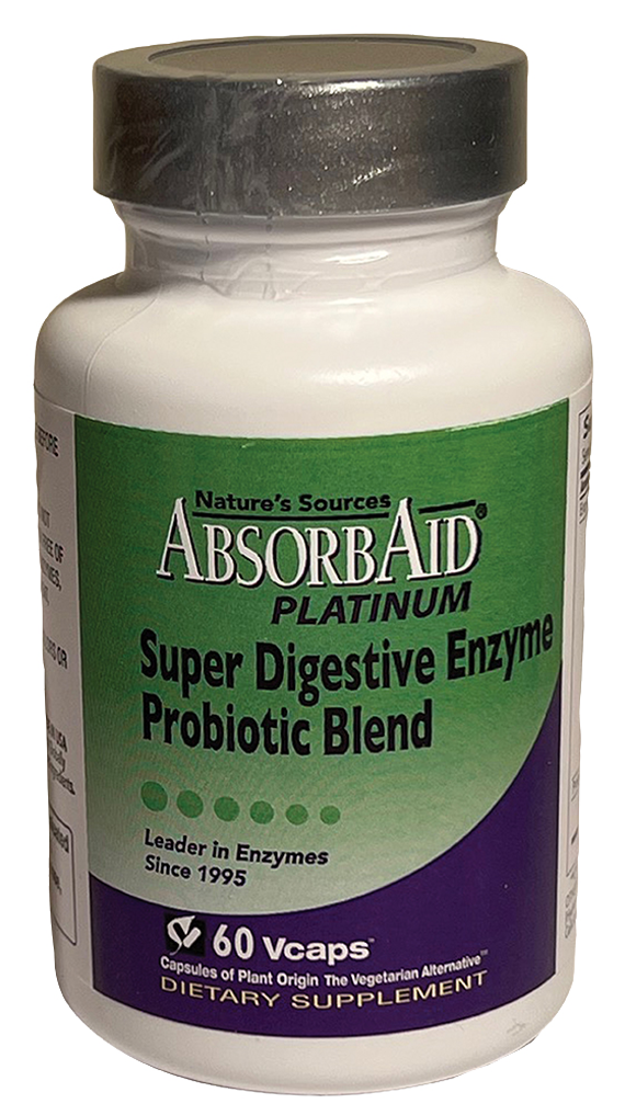 AbsorbAid Platinum Super Digestive Enzyme Support 60 vCaps