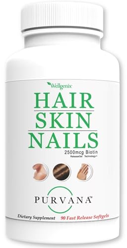 Wellgenix Purvana Hair, Skin, and Nails - One a Day 90 softgels