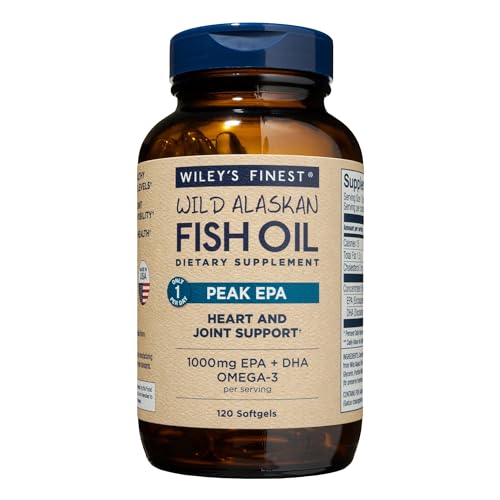 Wiley's Finest Wild Alaskan Fish Oil Peak EPA 120 Softgels