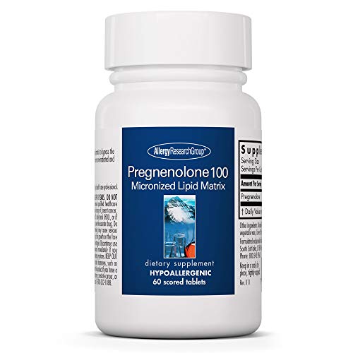 Allergy Research Group - Pregnenolone 100 mg - 60 Scored Tablets