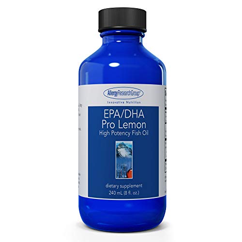 Allergy Research Group - EPA/DHA Pro Lemon - High Potency Omega-3 Fish Oil, Brain - 240 mL (8 fl oz)