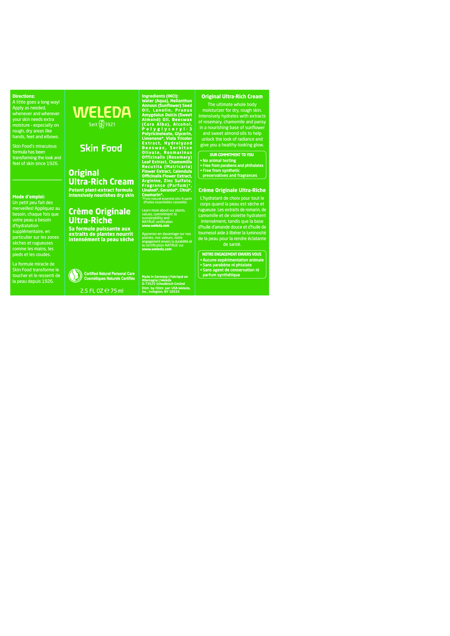 Weleda Body Care Skin Food