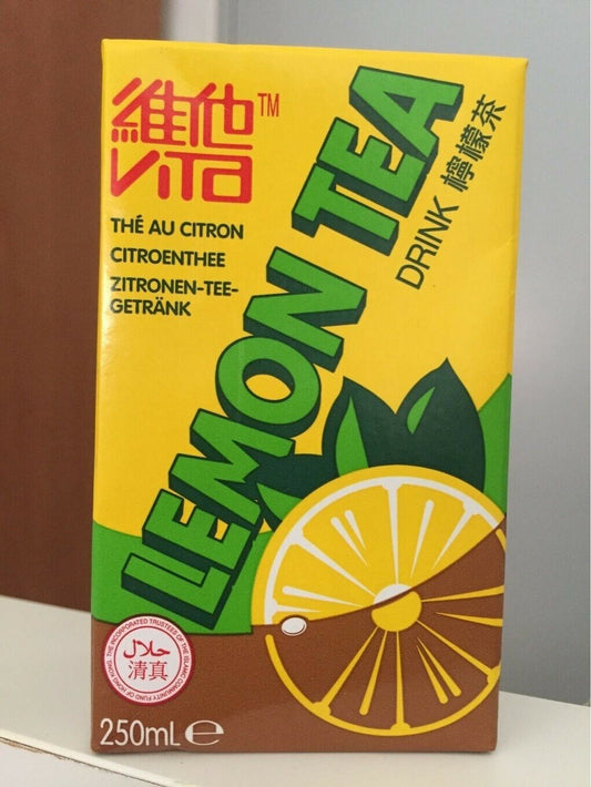 Vitasoy Lemon Iced Tea Refreshing Drink No Preservatives Pack of 24 x 250mL NEW