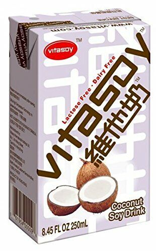 Vitasoy Coconut Soy Milk Refreshing Drink No Preservatives 6 Packs x 250mL NEW