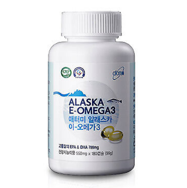 Atomy Alaska Omega 3 Fish Oil Supplement Neutral Blood Circulation 180 caps NEW