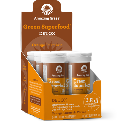 Amazing Grass Eff Det Orange Turmeric 6-10 count tubes