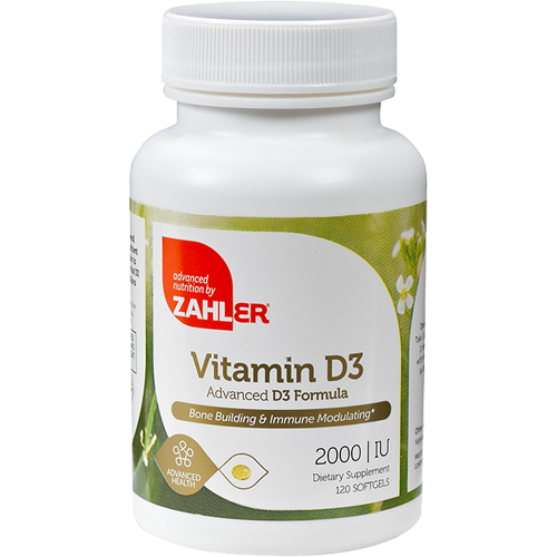 Advanced Nutrition by Zahler Vitamin D3 2000 IU 120 softgels