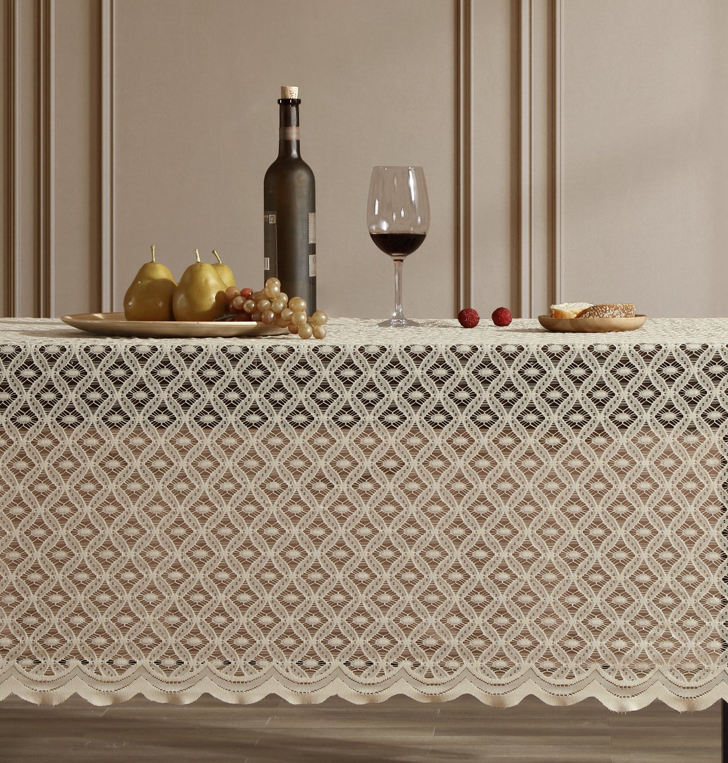 Alona Lace Fabric Tablecloth